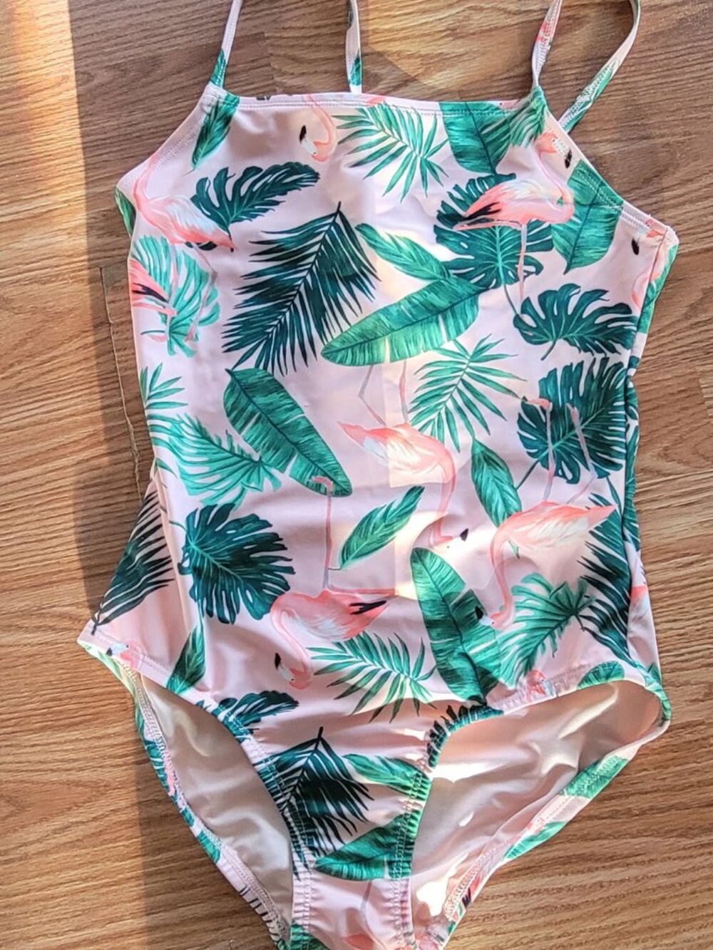 Flamingo girls one piece swimsuit size large 10/12 from Old Navy